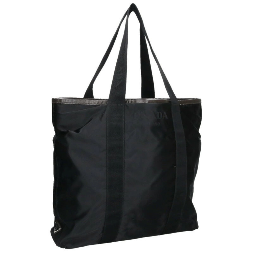 Prada Jacquard Tote Bag Black